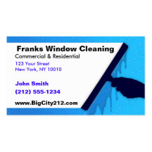 CUSTOMIZABLE Window Cleaning BC Business Card Template