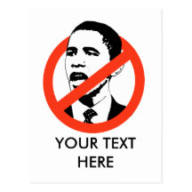 CUSTOMIZED OBAMA SLOGANS POSTCARD