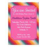 Customized Rainbow Birthday Invitations
