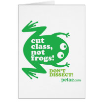 Cut Class, Not Frogs Card cards