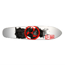 cut down samurai custom skate board