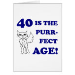 Cute 40th Birthday Present Cards