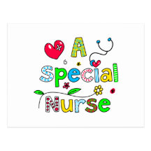 Cute A Special Nurse Greeting Text Expression Postcards