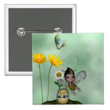 Cute Adorable Baby Bumble Bee Honey Pins