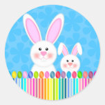 Cute and Colourful Easter Bunny Stickers