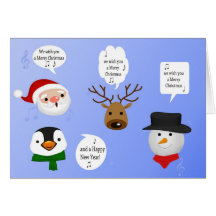 Cute and Funny Christmas - Greeting Card