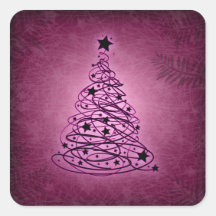 Cute and Modern Christmas Tree Stickers