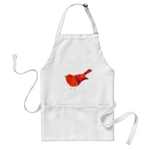 Cute Animal Wildlife  Red Bird Apron