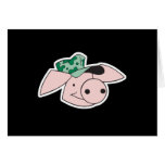 cute army pig greeting cards