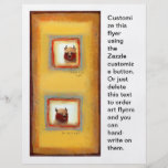 Cute art yak couple fun relationship painting full color flyer