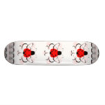 Cute Artsy Heart Ladybug Skateboard Deck