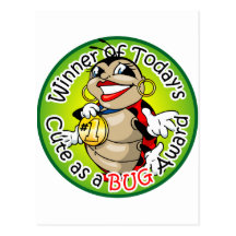 Cute As A Bug Award Post Cards