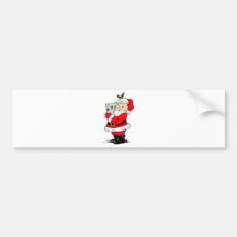 Cute Australian Christmas Santa with koala Bumper Sticker