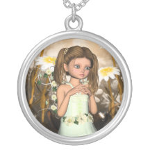 Cute Autumn Fairy Necklace