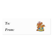 Cute Baby Bear and Honey Business Card Templates