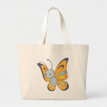 Cute Baby Butterfly Cartoon Canvas Bags