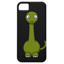 Cute Baby Dinosaur iPhone 5 Case Black
