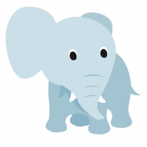 Cute Baby Elephant Acrylic Cut Out