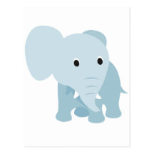 Cute Baby Elephant Postcards