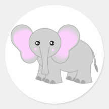Cute Baby Elephant Stickers