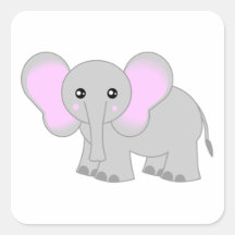 Cute Baby Elephant Stickers