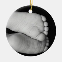 Cute Baby Feet Christmas Tree Ornament
