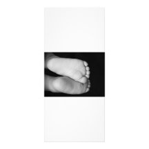 Cute Baby Feet Personalized Rack Card