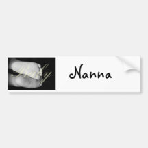 Cute Baby Feet  Unisex Yellow Baby Bumper Sticker