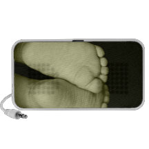 Cute Baby Feet  Unisex Yellow Baby iPhone Speaker