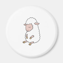 cute baby lamb refrigerator magnet