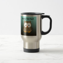 Cute Baby Owl Personalised Coffee Mug