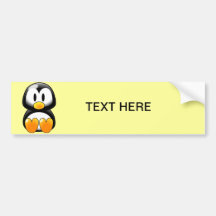 Cute Baby Penguin - Customizeable Bumper Stickers