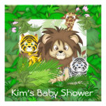 CUTE BABY SHOWER Jungle ZOO Invitations NEUTRAL