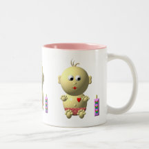 Cute baby with heart! mug