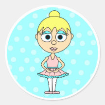 Cute Ballerina - First Position Sticker