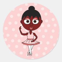 Cute Ballerina - Fourth Position Sticker