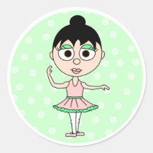 Cute Ballerina - Third Position Sticker