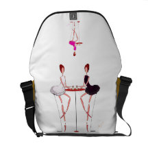 Cute Ballerinas Odette Odile and Pink Tutu Bag Courier Bags