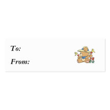 Cute Bear and Hummingbirds Business Cards
