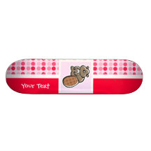 Cute Beaver Custom Skate Board