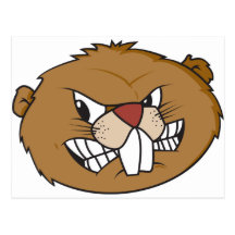 Cute Beaver Postcard