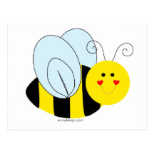 Cute Bee Post Card