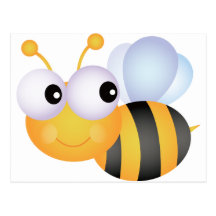 Cute Bee Post Cards