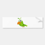 Cute bird bumper sticker