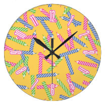 Cute Birthday Candle Pattern wall clocks