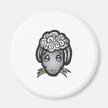 cute black face lamb fridge magnets