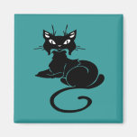Cute Black Kitty Fridge Magnet