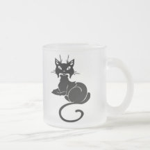 Cute Black Kitty Mug