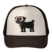 Cute Black Pug Hat