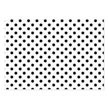 Cute Black White Polka Dots Pattern Business Card